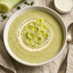 Jemná Leek Soup with Potatoes