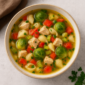 Chicken Soup with Cestovinou and Kelom