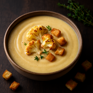 Creamy Soup from Bakedho Karfiolu and Cesnaku