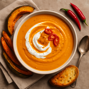 Creamy Soup from Pečenej Tekvice