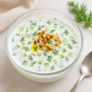 Bulharský Tarator – Studená Uhorková Soup with Jogurtom