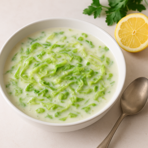 Osviežujúca Letná Saladová Soup with Cream and Lemon