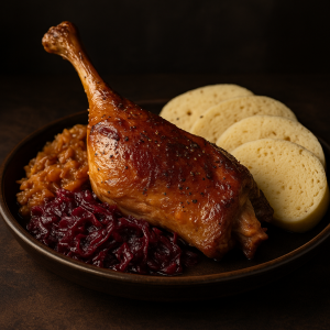 Pomaly Baked Kačacie Stehná with Chrumkavou Kožou
