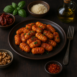 Lahodné domáce gnocchi s červeným pestom