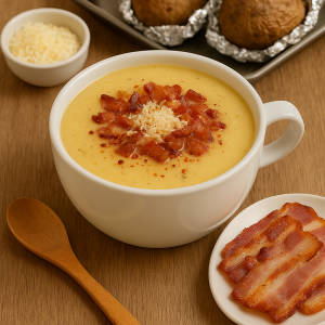 Creamy Soup from Roasted Potatoes: Amazingly Tasty Classic Version